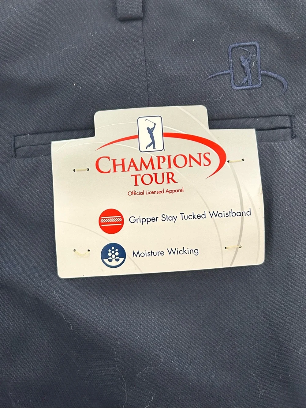 Champions Tour Shorts Mens Navy Blue Golf Shorts Size 40
